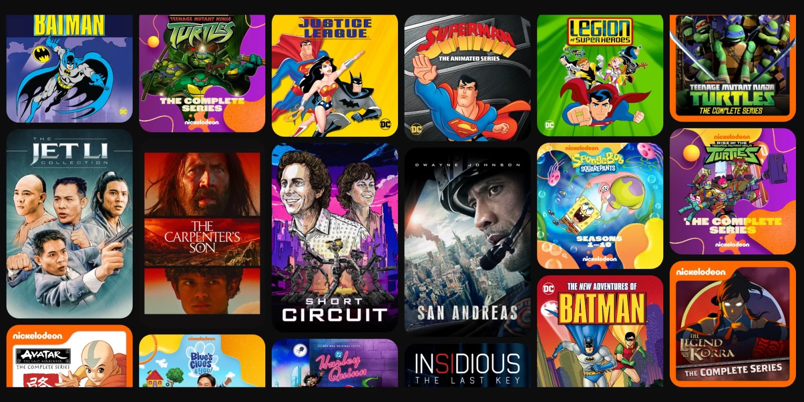 A collage of movies