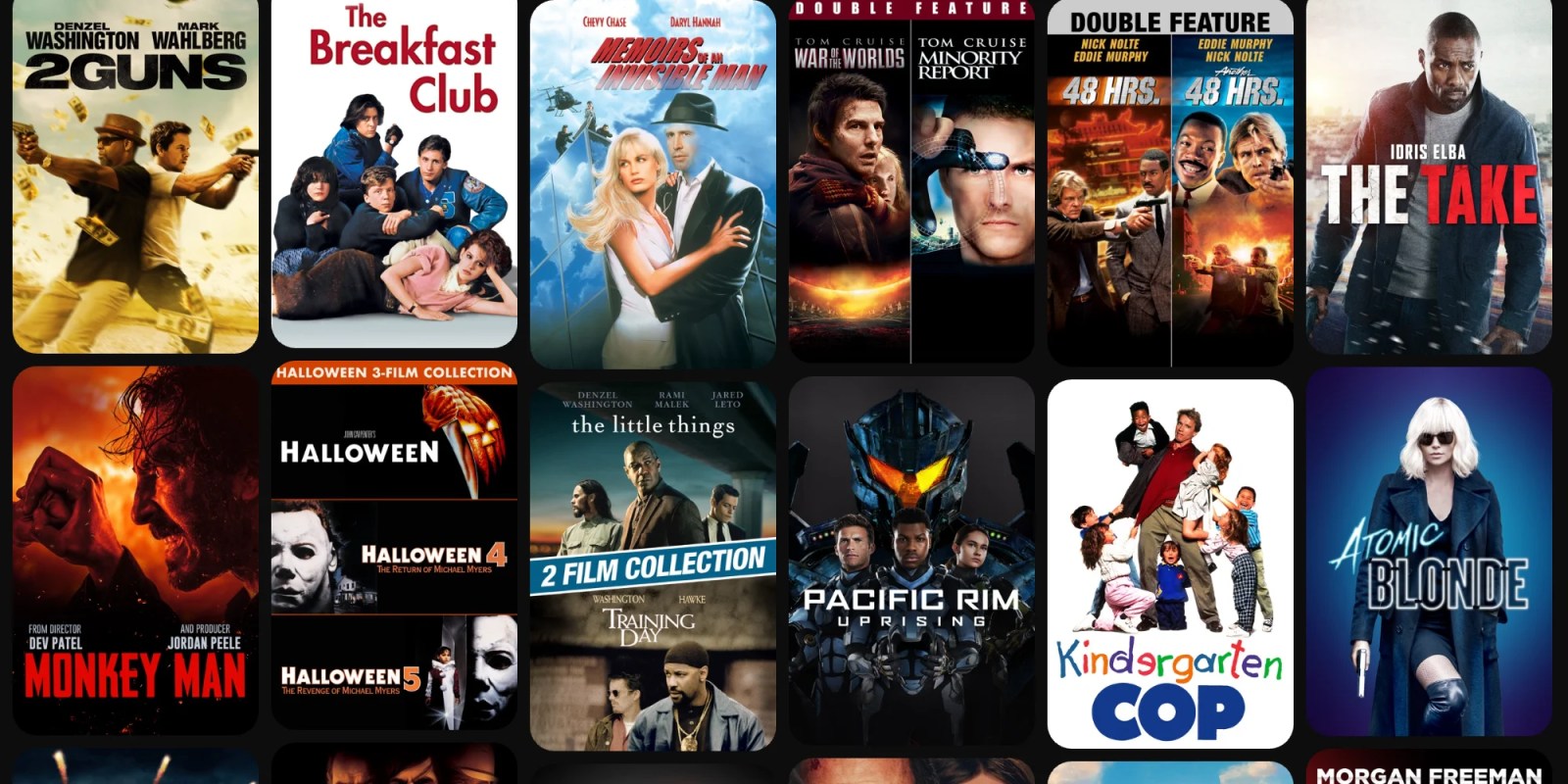 A collage of movies