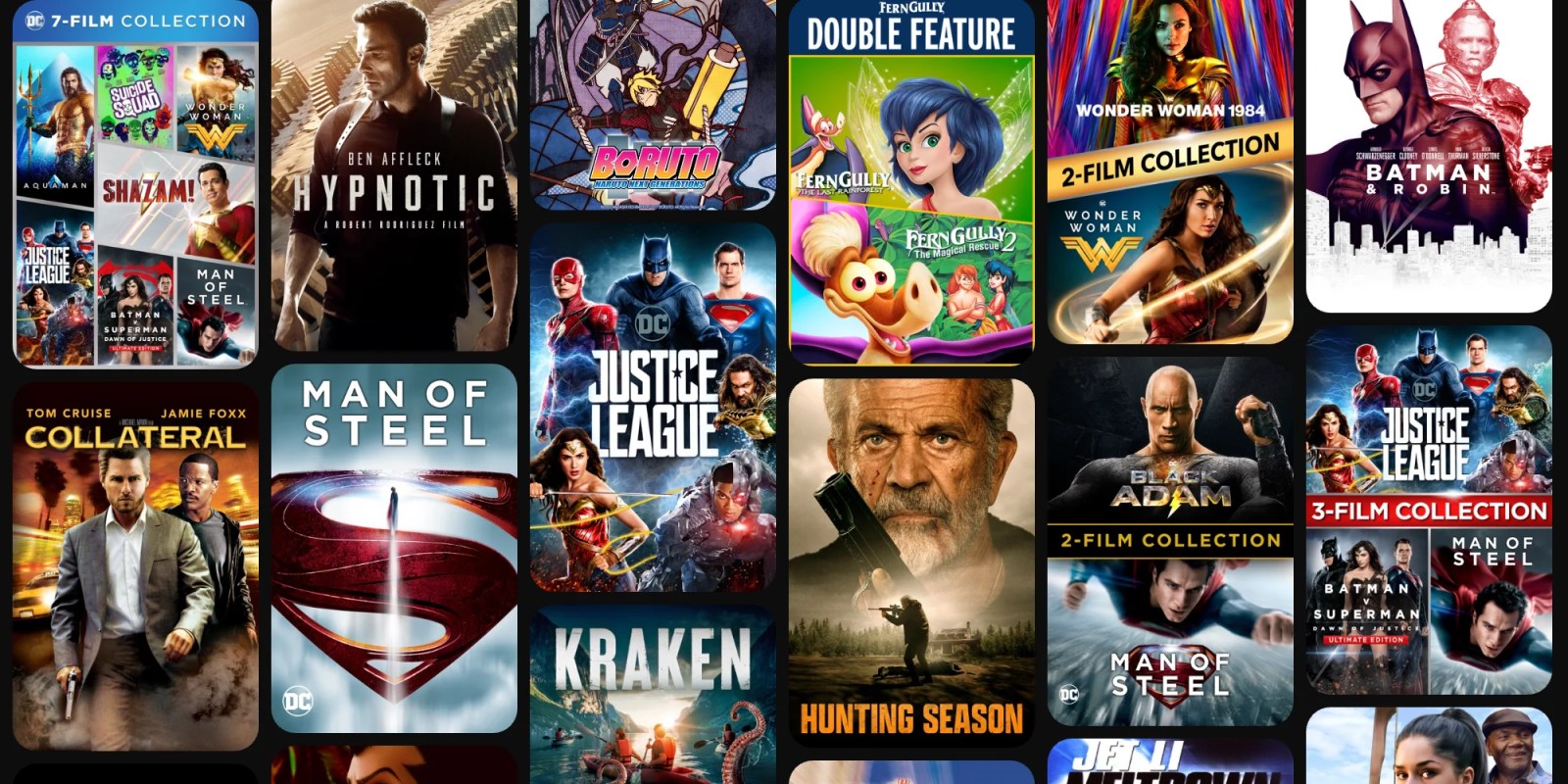 A collage of movies