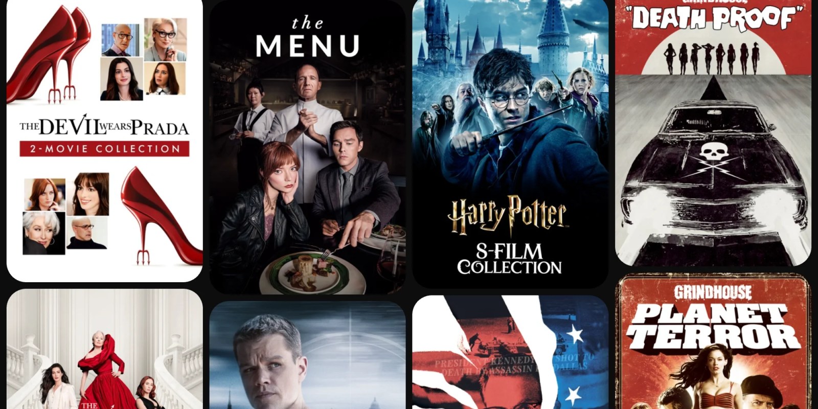 A collage of movies
