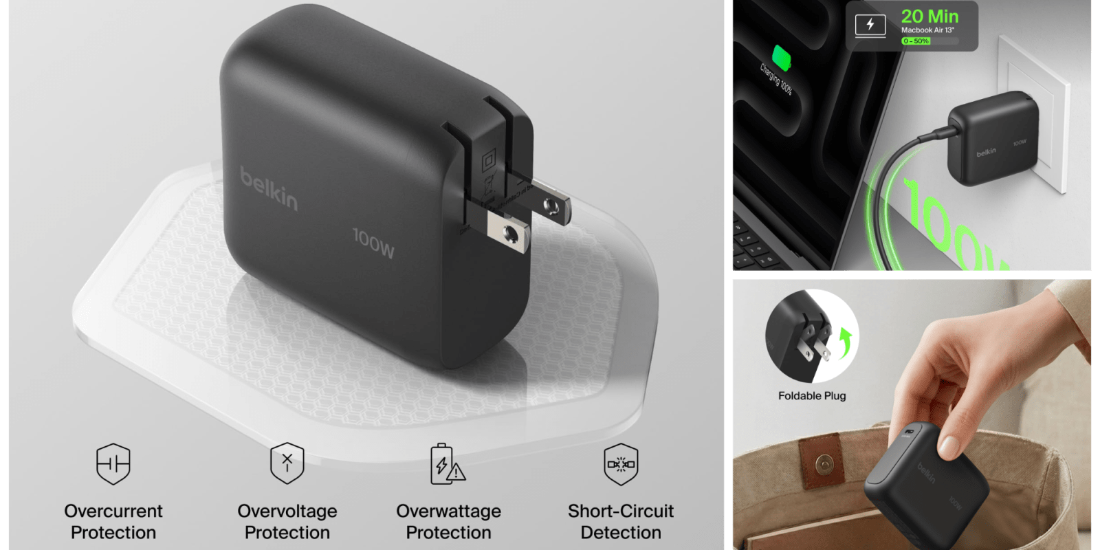 A close-up of a charger