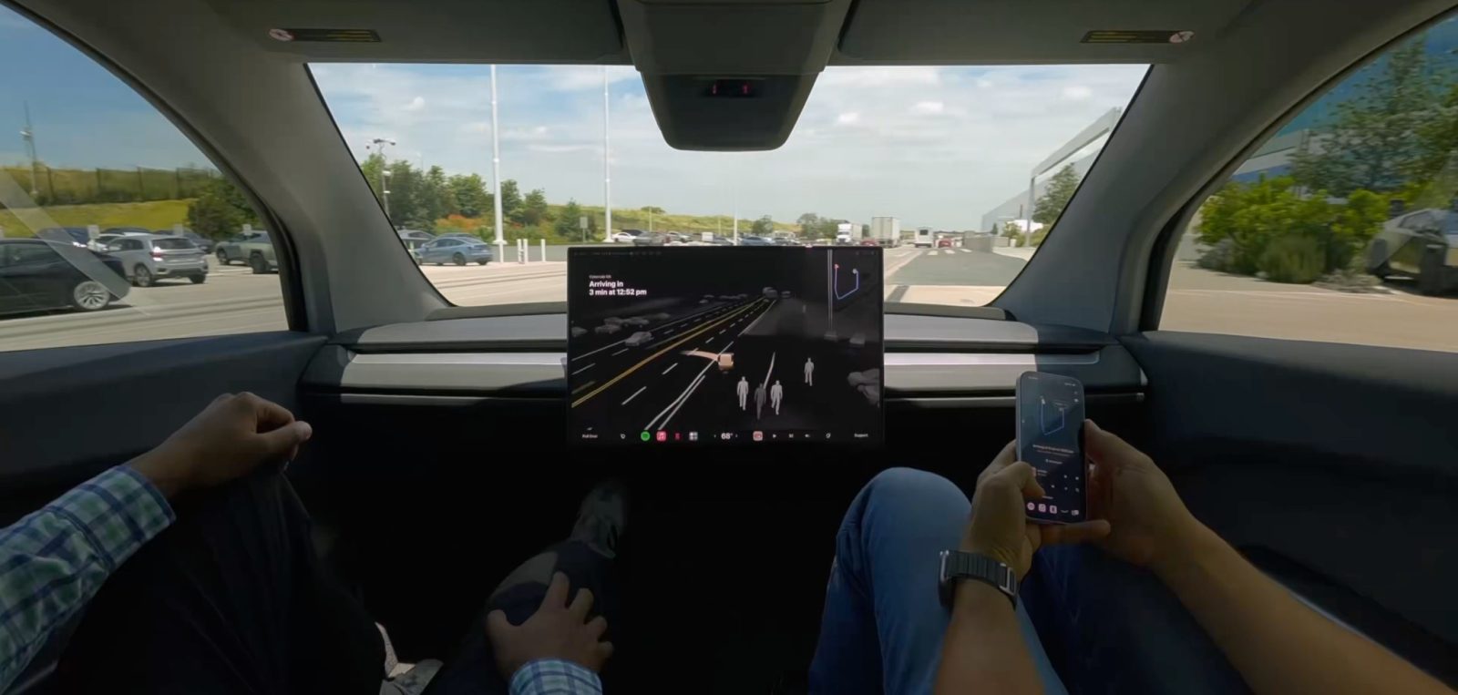 Tesla Cybercab ride Giga Texas