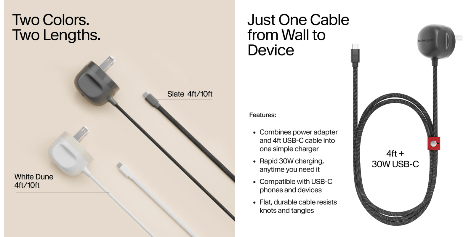 A comparison of a cable