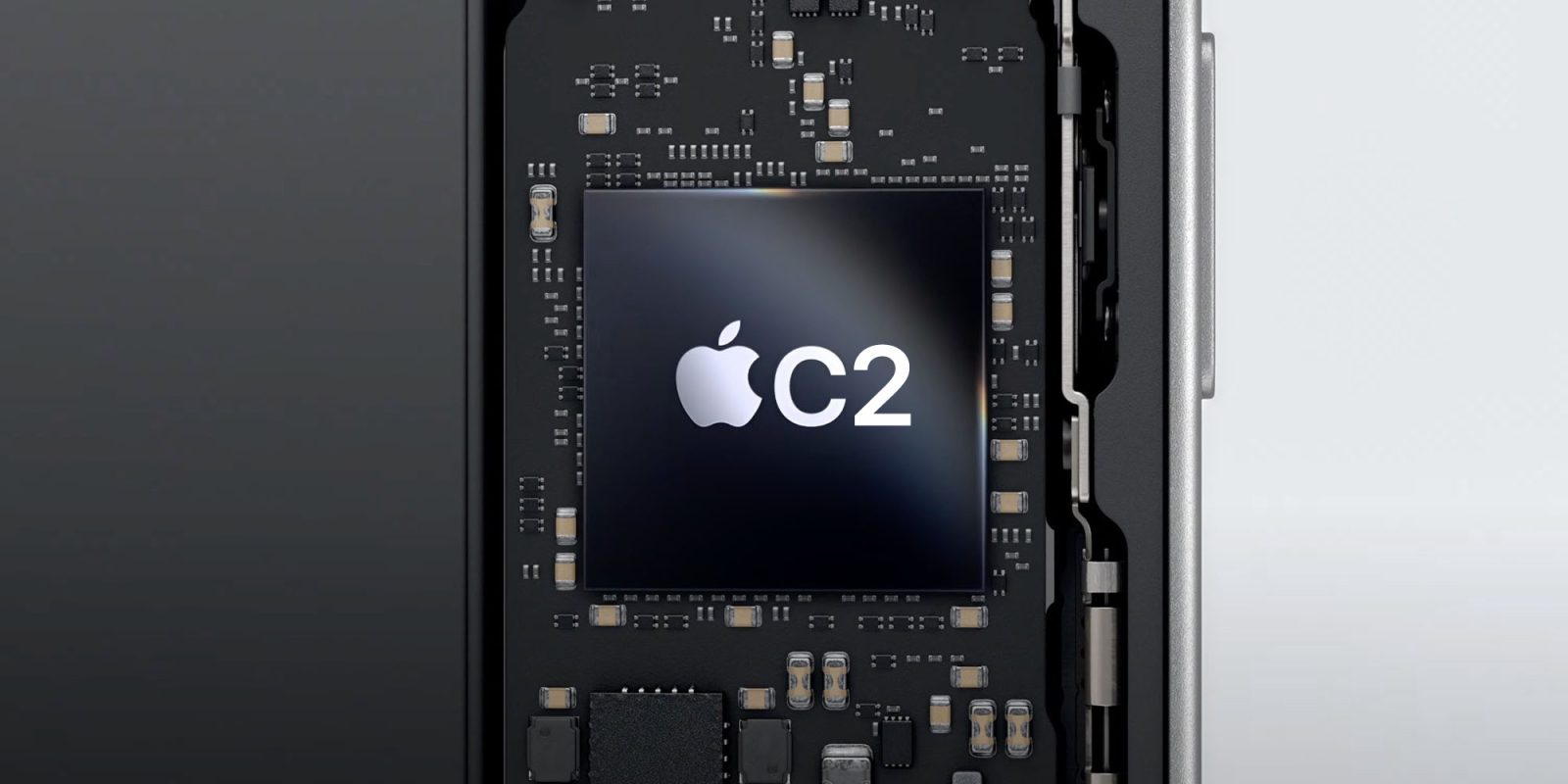 Apple radio chips switch likely to take five more years, suggests Broadcom deal | Render of C2 chip shown
