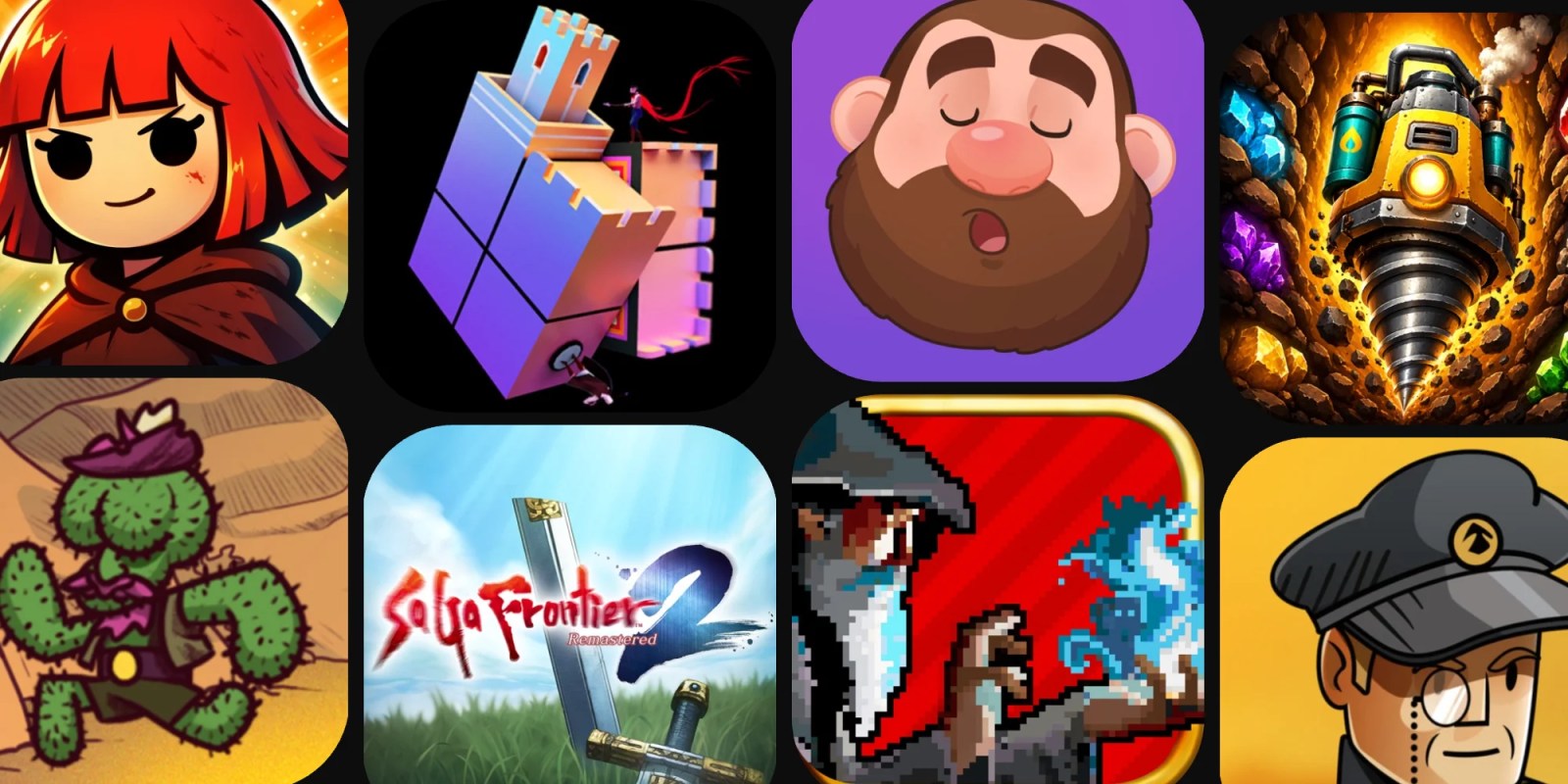 A group of icons of a video game