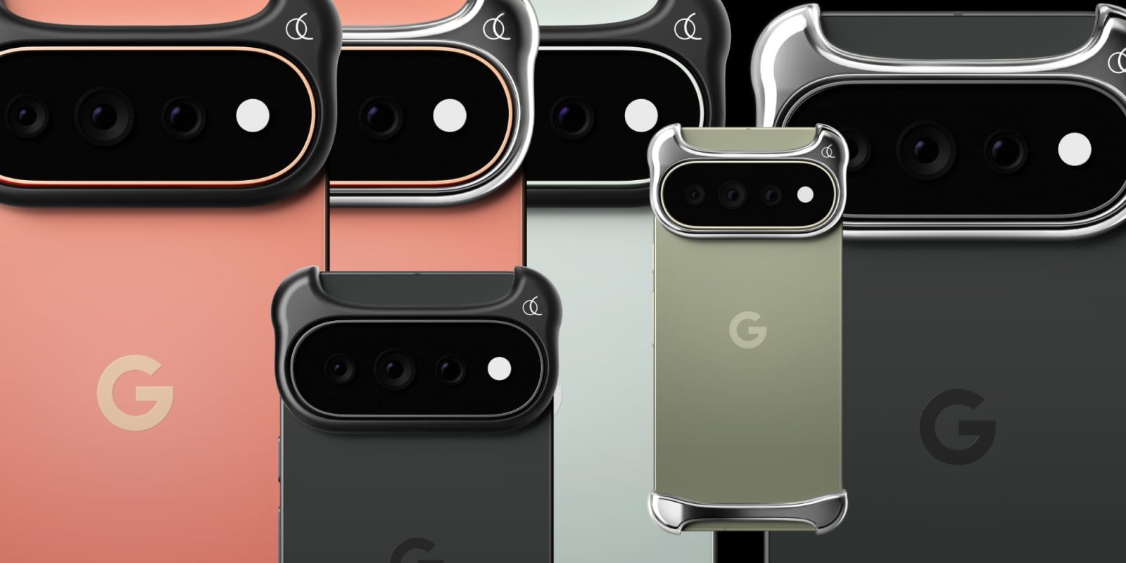 A group of cell phones