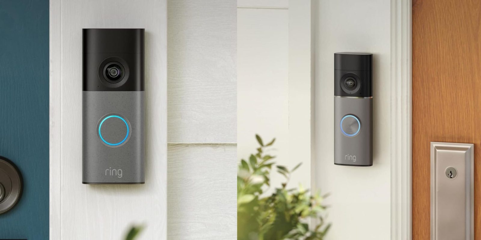 A video doorbell on a wall
