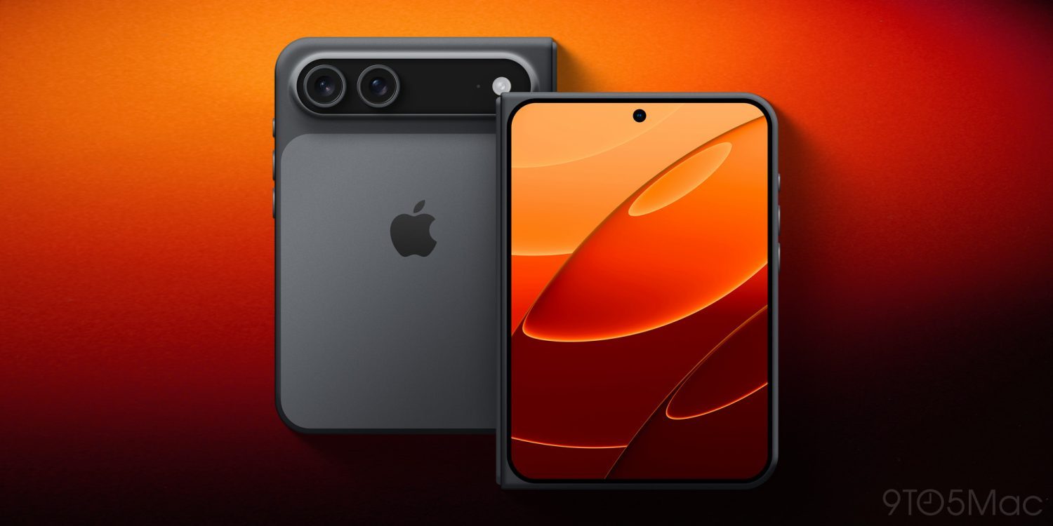 Will the iPhone Ultra (mockup shown against an orange background) avoid the issue that can still kill Samsung foldables | iPhone Ultra IP rating