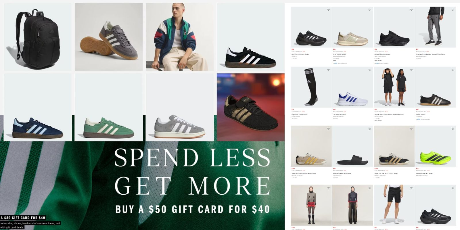 A collage of a man's shoes