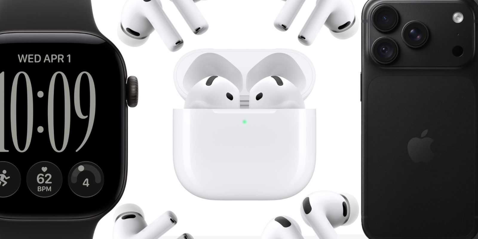 A white wireless earbuds in a case
