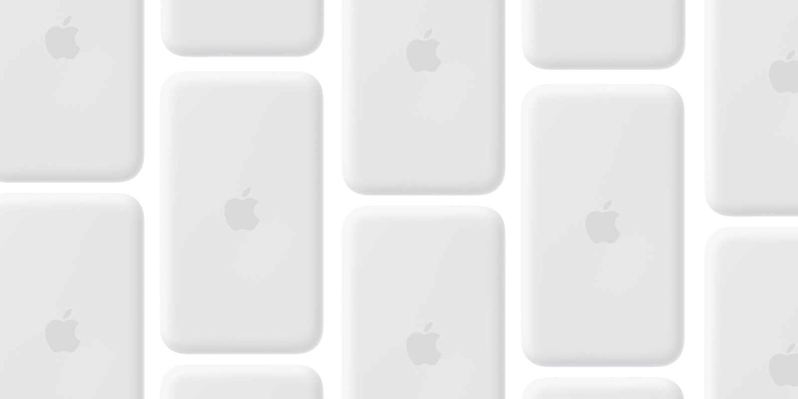A group of rectangular white rectangular objects