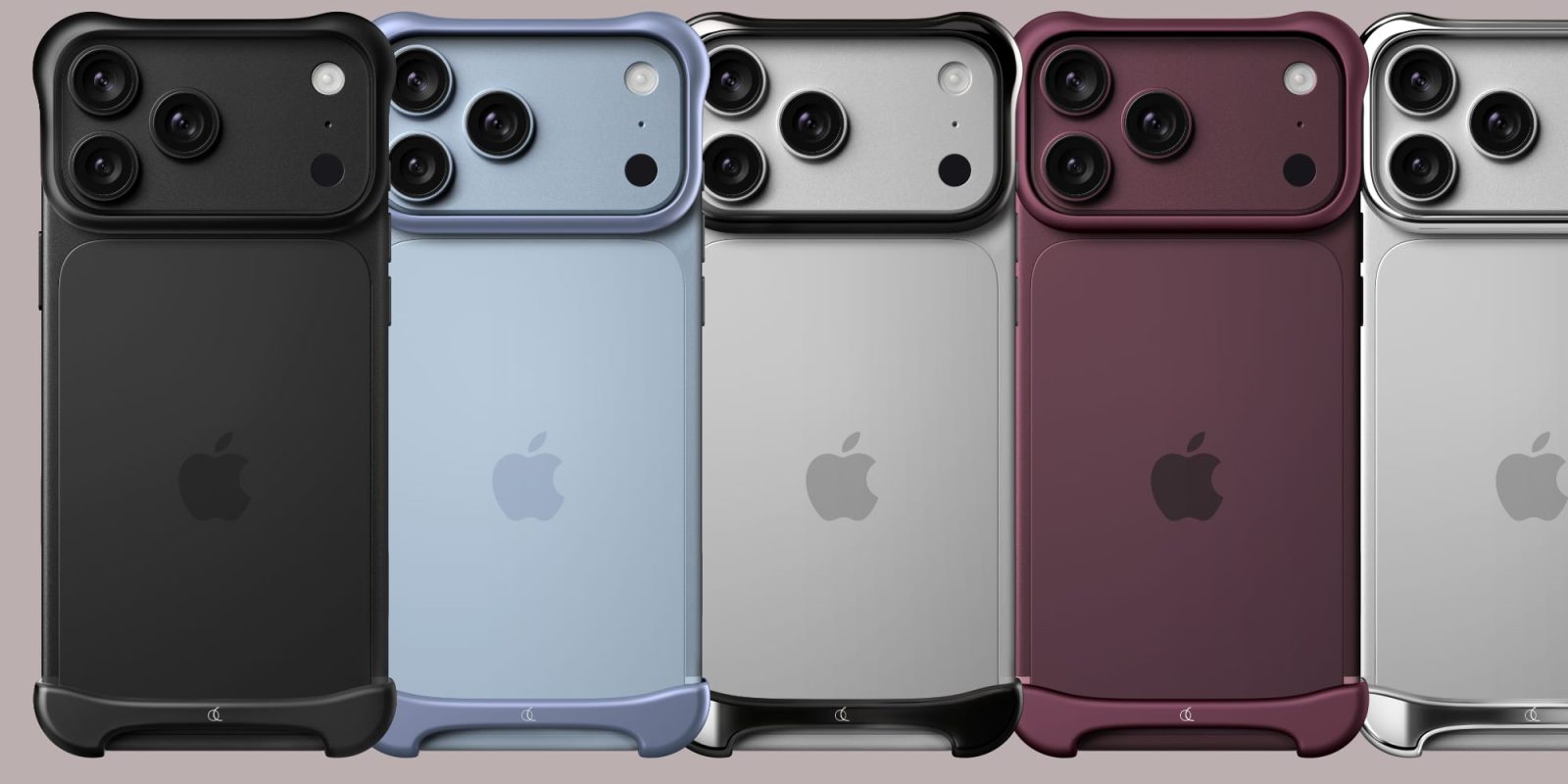 A group of cell phones with multiple cameras