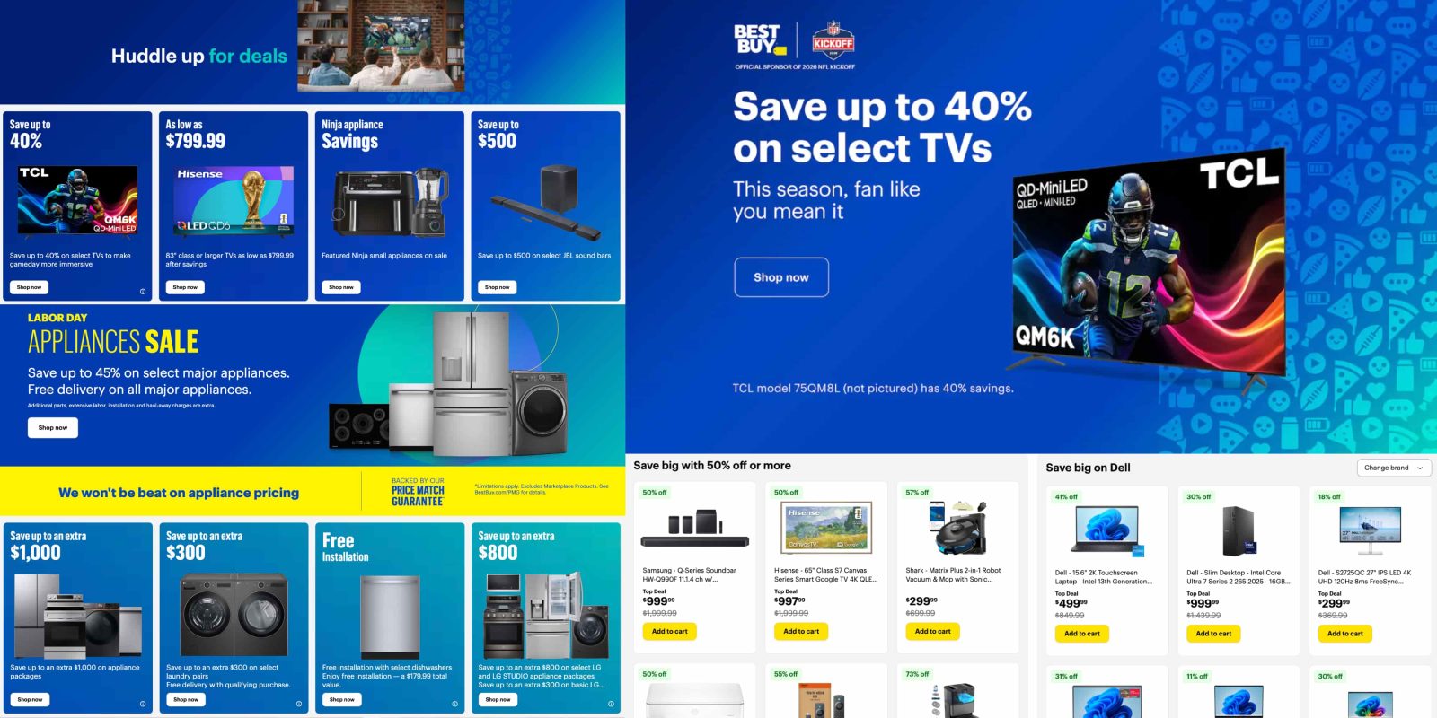 Best Buy NFL season sale kickoff