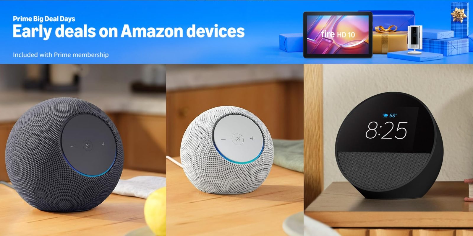 A collage of a smart speaker