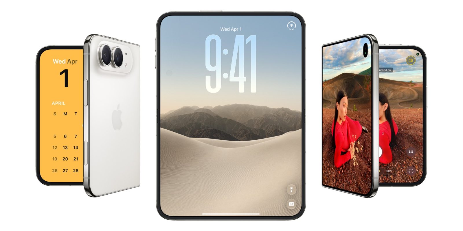 Is the iPhone Duo just the start, with most iPhones foldable within a decade? | Three views of the iPhone Duo shown