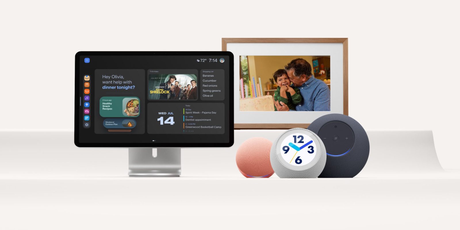 Amazon announced five new Alexa devices, including 16-inch Echo Show | Photo shows all five new devices