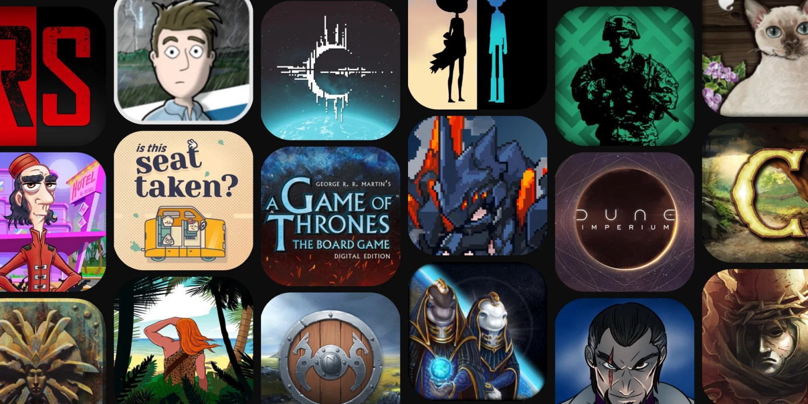 A collage of a game