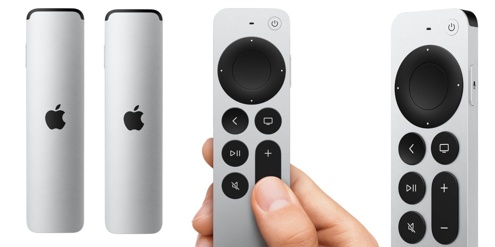 A hand holding a remote control
