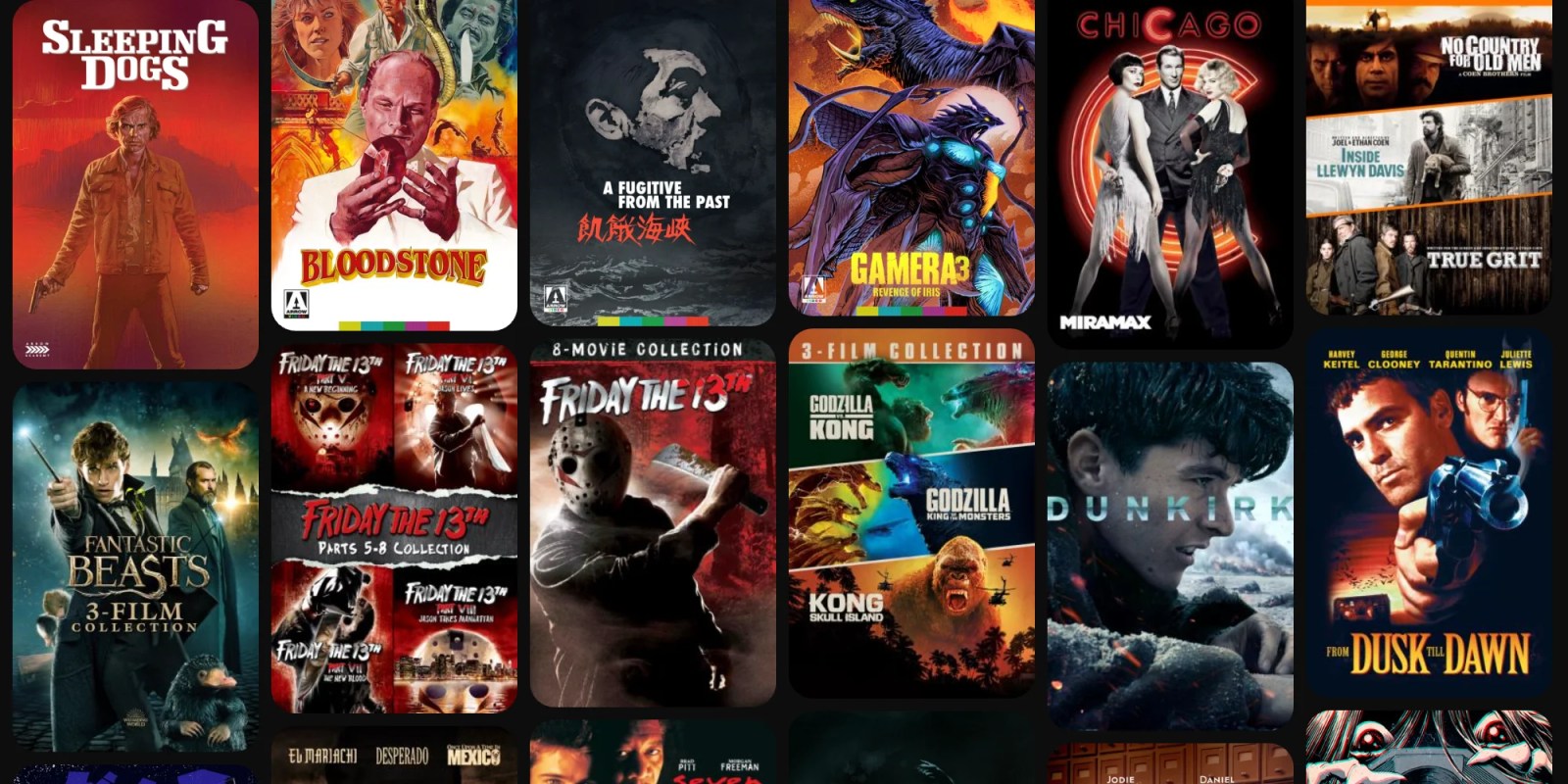 A collage of movies