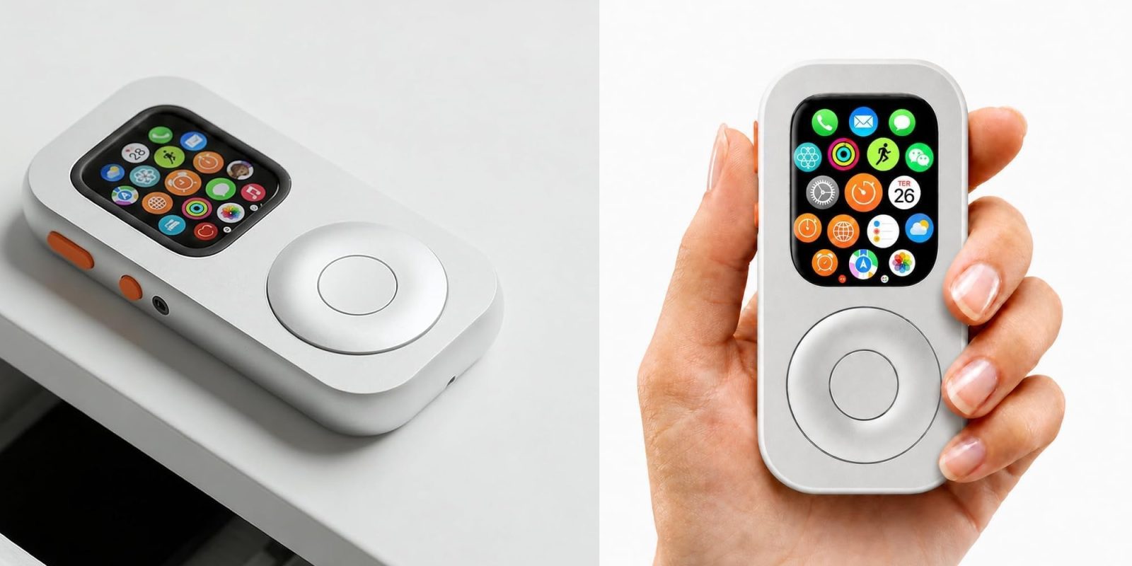 A hand holding a device