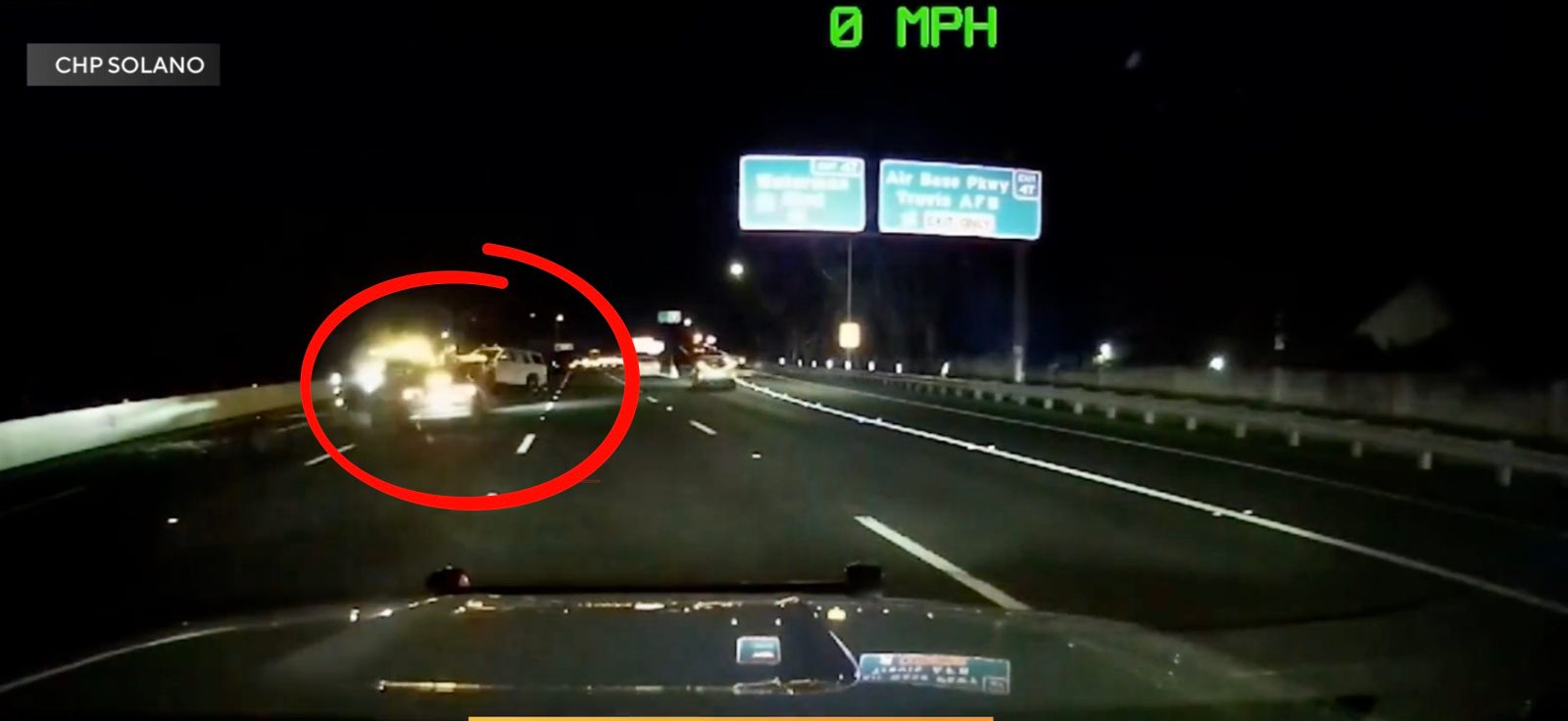 Tesla FSD CHP crash