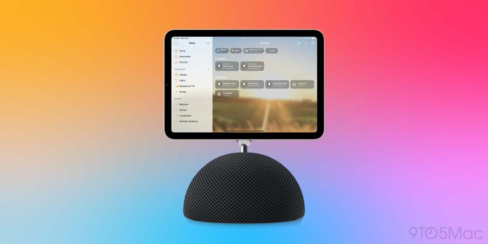 HomePad setup process seemingly revealed, sharing feature with iPhone Duo | HomePad concept image shown