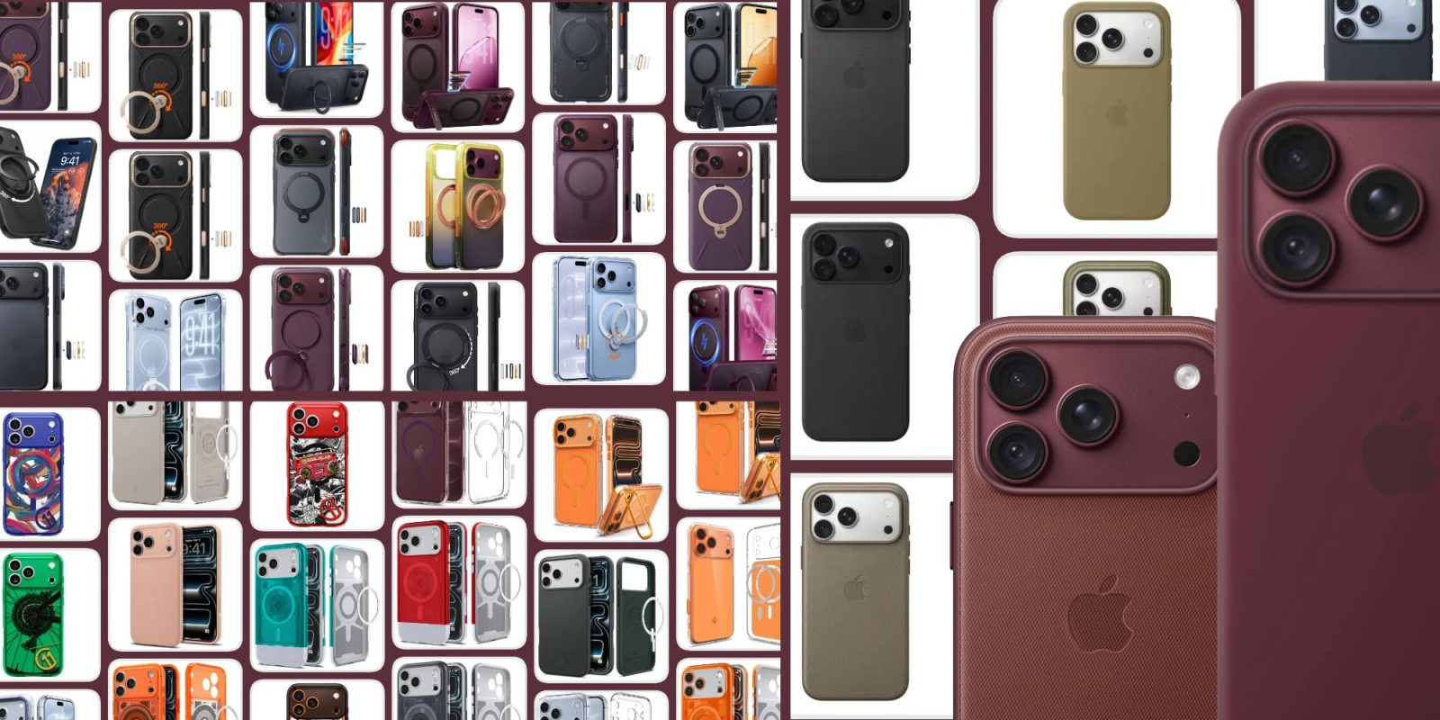 A collage of cell phones
